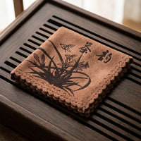Dining Table Printed Microfiber Tea Cloths for Kitchen and Lovers, Thickened Soft Absorbent Material for Quick Drying
