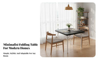 Space-Saving Square Folding Table Foldable Design foldable Square Table Portable Household Furniture Easy to stow for Game players, Apartment Dwellers, Small Spaces, Dormitory, Outdoors, Outdoor Activities