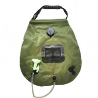 Mesh Pocket Foldable Shower Bag Compact Storage Shower Bag with Hose for Outdoors