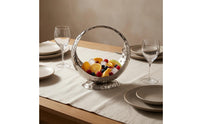 Stainless Steel Fruit Basket Rust-Resistant Pedestal Fruit Bowl Easy to Clean Kitchen Display for Buffet