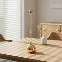 Teardrop Candle Holder Glossy Decor Freestanding for Tabletop