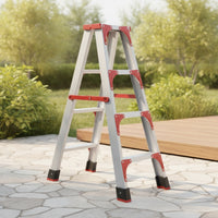 Step Ladder Ladder Aluminum Double-Sided Ladder Non-Slip for Homeowners, Photographers, Home Maintenance, Indoor Work, Photography Studio