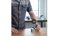 Inch/MM Conversion Digital Gauge Indicator Large LCD Display Digital Plunger Indicator Zero Setting Function Measuring Tool Detachable Measuring Tip for Machinists, Engineers, Mechanics, Workshop, Manufacturing, Laboratory