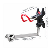 Fishing Rod Holder with Clamp Fishing Rod Holder Bracket Easy to Install for Fishermen, Anglers