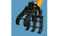 Heavy-Duty Mini Excavator Grapple Powerful Grabbing Force Mini Excavator Grapple Attachment Universal Fit Construction Machinery Accessory High Strength Steel for Forestry Workers, Farmers, Landscapers, Farming, Landscaping