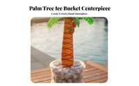Inflatable Palm Tree Chiller Decorative Palm Tree Ice Bucket Easy to Inflate/Deflate Exotic Festivity Ice Bucket for Outdoor, Beach, Barbecues