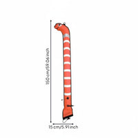 Wildlife Head Dive Tube Nylon TPU Coated Inflatable Marker Tube High Visibility Garden Eel SMB for Scuba Divers, Freedivers