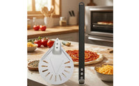 Perforated Pizza Peel Aluminum Cooking Flat for Home Cooks