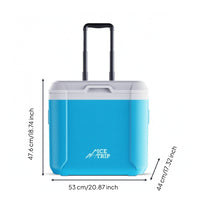 Wheeled Ice Chest Retractable Ice Chest with Wheels for Picnics, Tailgating