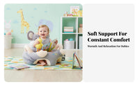 Anti-Rollover Design creatureShaped Sitting Coach Spinal Support Soft Fabric Creature Learning Chair Sit-up Training Aid Baby Floor Seat Removable and Washable for Infants, Toddlers, New Moms, Nursery, Playtime, Indoors, Living Room