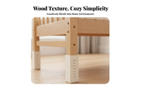 Wooden Bedside Cradle Solid Beech Wood Attached Infant Bed Liftable Guardrail Sleeping Infant Crib for Newborns, Young Children, Nighttime Feedings