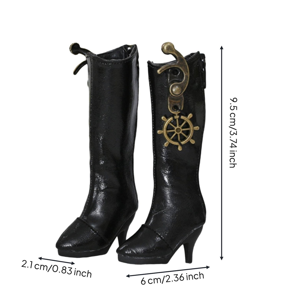 Fashion Design BJD High Heel Boots Easy to Wear 1/3 BJD Doll Boots Long-Lasting