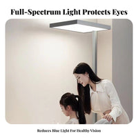 Full Color Range Floor Lamp Flicker Full Color Range Study Lamp High Color Rendering Upright Piano Light for Children, Students, Classroom, Bedroom