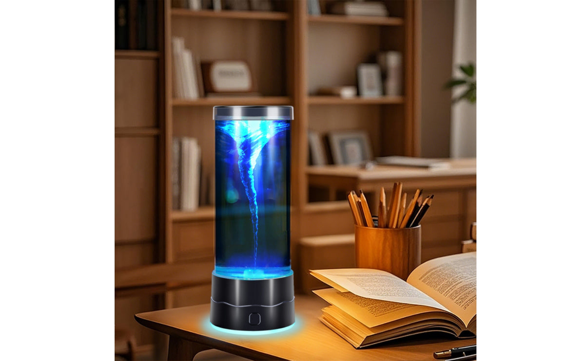 Whirlwind Lamp Novelty Whirlwind Night Light Ambient Whirling Lamp for Kids, Teens, Bedside Table, Bedroom, Desk