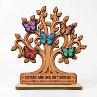 Sister Memorial Plaque Remembrance Wooden Plaque with Stand Thoughtful Desk Decor Sign for Sisters, Shelf, Mantel