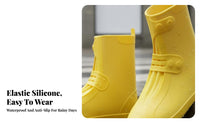 Stretchable Silicone Shoe Cover Easy to Wear Waterproof Rain Boot Cover Flexible for Children, Commuters, Rainy Days, Commuting, Gardening