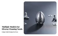 Forward and Rear Jets High Pressure Pipe Cleaning Nozzle Self-Propelling Design Sewer Drain Flushing Nozzle Powerful Clog Removal