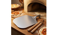 Metal Pizza Peel Flat Pizza Peel with Detachable Handle Antiadherente Bakeware for Kitchen Prep