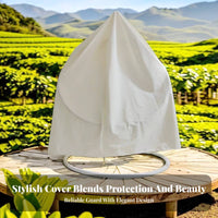 Weather Resistant Hanging Egg Chair Cover Weatherproof Hanging Chair Cover Sunproof for Garden Owners, Homeowners, Backyard, Balcony, Porch