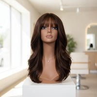 Female Mannequin Head Realistic Skin-Tone Wig Display Head for Hairstylists, Salons
