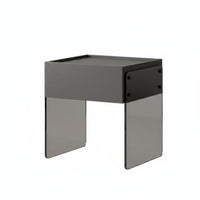 Minimalist Design Storage Cabinet with Drawers Multipurpose 2-Drawer Rounded Cabinet Nightstand for Homeowners, Renters, Students, Home, Apartment, Dorm Room, Office