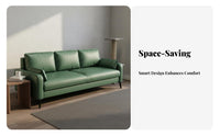 Scratch-Resistant Modern 3-Seater Sofa Easy to Clean Modern Minimalist Sofa Comfy Upholstered 3 Seater Couch Deep Seat for Families, Homeowners, Reception Area, Rental Home, Away Ice, Bedroom