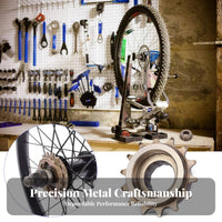 Cycle Wheel Sprocket High Precision Thread Single Speed Wheel Easy Installation Folding Bike Sprocket for DIY Enthusiasts, Transport Cyclist S, Garage