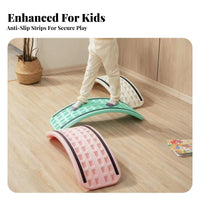 Kids Balance Board Develops Central Strength Children's Wobble Board Indoor Play Equipment Versatile for Kindergarten