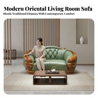 3 Pieces Sofa, Coffee Table, and TV Stand Set New Chinese design TV Stand and Coffee Table Combo Luxury Design Living Room Furniture for Families, Den