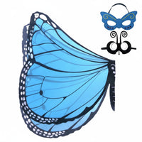Includes Accessories flutterer Shawl with face covering lively hues flutterer Shawl Set universal size Fairy appendages Lightweight material for children, Girls, young children, Stage Performances, Halloween, Birthday Parties, Music event