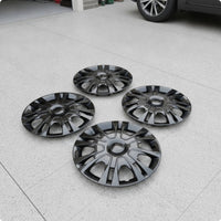 4 Pieces 14-Inch Wheel Cover Easy to Install Multi-Spoke Hubcap OEM Replacement Hub Caps for Steel Wheels