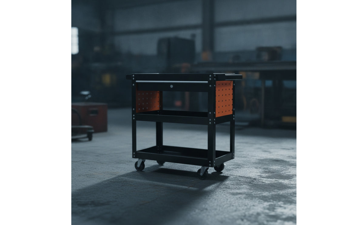 Rolling Tool Cart with Drawer Heavy Duty Tool Cart with Drawer Industrial for Mechanics, DIY Enthusiasts, Workshop, Garage, Repair Bay