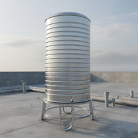 304 Metal Reservoir Container Thickened Wall Stainless Metal Reservoir Tank Rust-Resistant for Households, Kitchen, Rural Areas