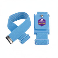 Lightweight Wireless Anti-Static Wrist Strap Reusable Cordless ESD Wristband High Temperature Resistant Cordless Antistatic Band Adjustable Fit for Electronics Technicians, Factory Workers, Laboratory, Cleanroom, Production Line