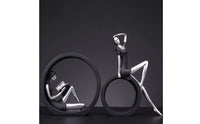 Reading Woman Figurine Artistic Reading Woman Statue Contemporary Lounging Female Statue for Readers, Study