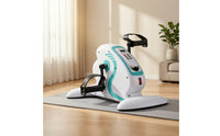 Motorized Electric Stepper with Handheld Controller Anti-Slip Rehabilitation Stepper Compact Electric Leg Exerciser Automatic for Rehab Patients, Seniors, Physical Rehabilitation, Home