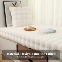Thickened Cushiony Bay Window Mat Soft and Comfortable Cushiony Bay Window Cushion Non-Slip Backing for Homeowners, Balcony, Bedroom