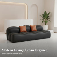 Wavyrear Sectional Italian design Sofa Light Luxury Living Room Furniture for Interior Designers, Business Owners, Reception Area, spa establishment, Lobby