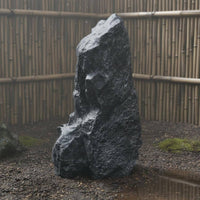 Fiberglass Landscape Rock Weather Resistant Realistic Landscape Rock Resin Garden Boulder Low Maintenance Artificial Stone