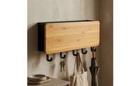 Compact Wall-Mounted Key Organizer Slim Home Storage Space Saving