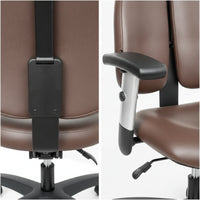 Ergonomic Chair with Paired Backrest Leather-Like Reclining Chair with Headrest Padded Furniture for Professionals, Esports Participants, Home Office