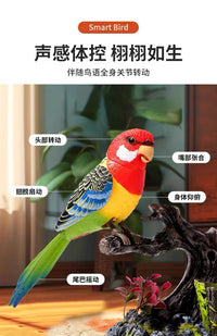 Simulated Talking Parrot Toy with Sound Control for Kids