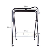 Heavies Duty Saddle Rack Cart Space-Saving Folding Saddle Rack Extra Hooks for Stable