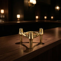 Candle Holder with Three Cups Modern Decor Elegant for Hotel