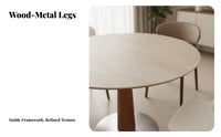CenturyCentury-Century-1900s modern design Round Pedestal Table Space-Saving Household Furniture Modern Minimalist Design Easy-to-Clean Surface for Apartment Dwellers, Families, Homeowners, Dining Room, Small Living Spaces, Kitchen, morning dining corner