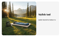 Inflatable Camping mattress distinctive Cheese Pattern automaticInflating Camping Mat Thick Cushioning Air Mattress for Campers, Hikers, Hiking, Backpacking, outdooring