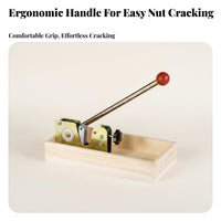 Multi-Functional Macadamia Nut Opener Long-Lasting Construction Heavy Duty Nutcracker Easy to Use for Seniors, Holiday Gatherings, Parties