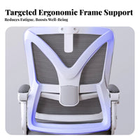 Ergonomic Design Reclining Office Chair with Footrest Highspinal Support Reclining Desk Chair with Footrest 360° rotate Computer Seat Adjustable Headrest for Executives, Remote Workers, Students, Workstation, Study Room
