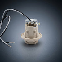 Ceiling Light and Pendant Light with Fireproof Bakelite Bulb Holder, Screw Mount Ceiling Pendant with 40cm Wire, E27 Lamp Holder, E14 Base