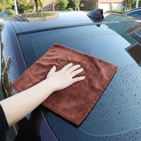 30cm x 70cm Microfibre Towel and Microfibre Cloth, Absorbent Drying Towel for Car Wash, Additional Thick 350 GSM Multi-Purpose Detailing Tool